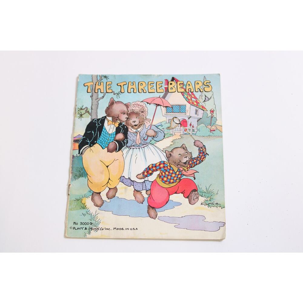 The Three Bears, Picture Book, Platt & Munk, Children's, Vintage ~ 250407-WH 344